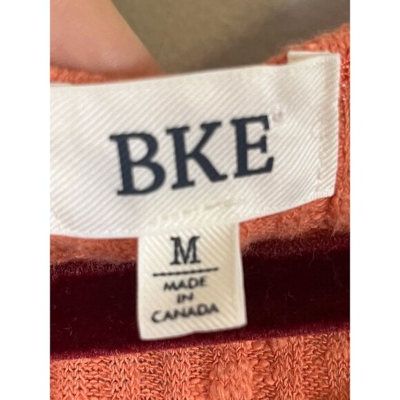 BKE Knit Tank Top Orange M Y2K Neutral Classic Chic Preppy Skater Feminine 80s - Picture 2 of 7